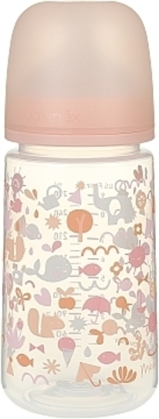 Бутылочка "Истории малышей", 270 мл, физиологическая соска, средний поток, оранжевая Suavinex - Pampik