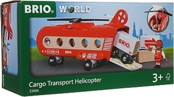 Грузовой вертолет с вагонами, 8 элементов Brio - Pampik - 3
