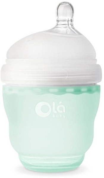 Антиколікова пляшечка Olababy GentleBottle бірюзовий, 120 мл (80420) - Pampik
