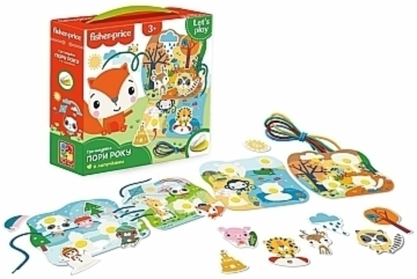 Игра шнуровка "Времена года" (укр) Fisher-Price, укр - Pampik