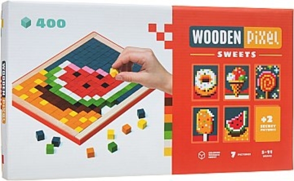 Мозаика "Wooden pixel 6", Сладости Cubika - Pampik