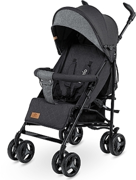 Прогулянковий візок Lionelo Irma Black/Dark Grey, чорний - Pampik