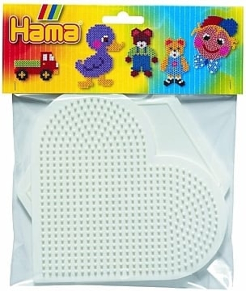 Набір полів для термомозаїки Hama Midi Велике серце, великий шестикутник (4454) - Pampik