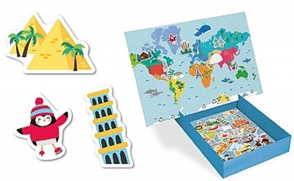Магнитная обучающая игра "Карта мира" ApliKids - Pampik - 2