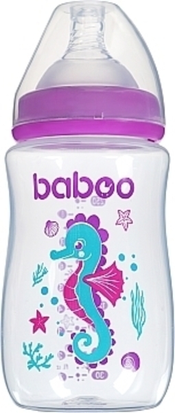 Пляшечка для годування Baboo Морський коник, 250 мл (90404) - Pampik