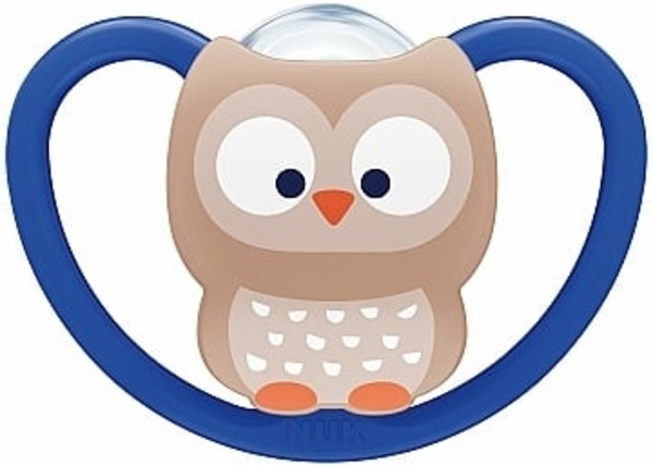 Пустышка успокаивающая "Space", р.3 , сова NUK - Pampik