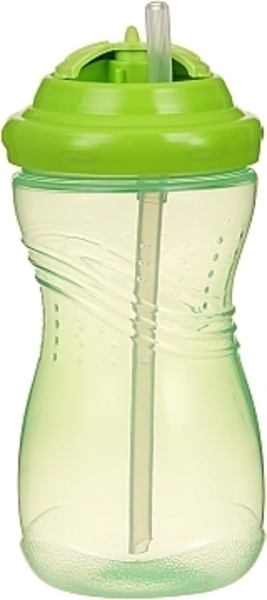 Поїлка-непроливайка з силіконовою соломинкою Курносики, 420 мл, салатовий (7225) - Pampik - 2