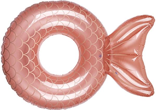 Детский круг для плавания "Русалочка", розовое золото Sunny Life - Pampik - 3