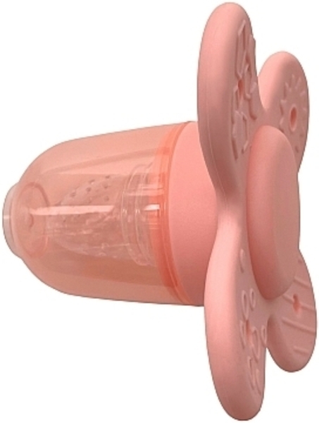 Ниблер силиконовый "Nibi Teether 2in1", розовый Kinderenok - Pampik - 5