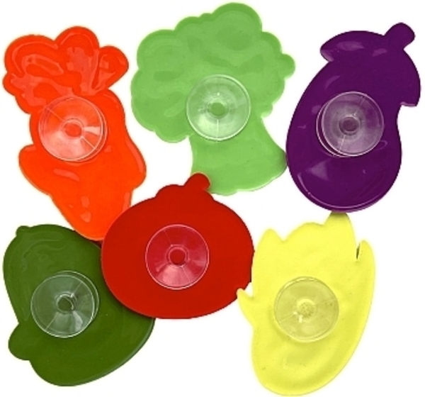 Набор для купания, фигурки на присосках "Веселые овощи" Kinderenok - Pampik - 3