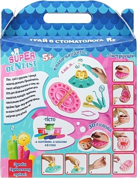 Набор креативного творчества "Мистер тесто", Super Dentist Strateg - Pampik - 2