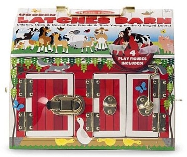 Домик-сарай с задвижками и животными, MD2564 Melissa&Doug - Pampik