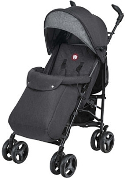 Прогулянковий візок Lionelo Irma Black/Dark Grey, чорний - Pampik - 2