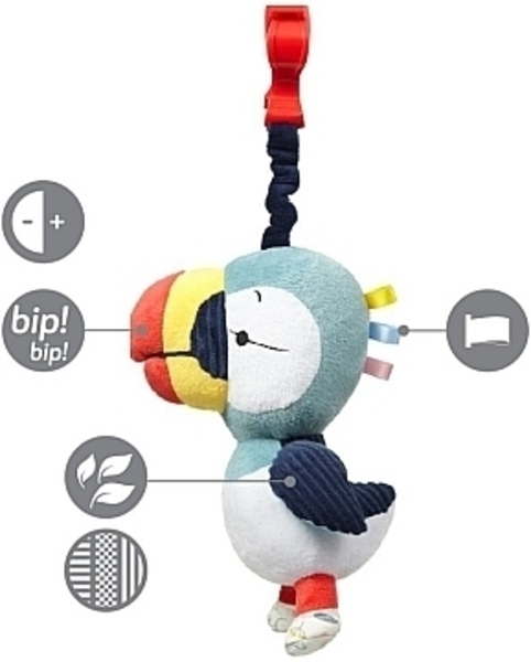 Развивающая игрушка—подвеска для коляски "Toucan Titi" BabyOno - Pampik