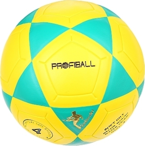 Мяч детский футбольный, MS 1936, 4д, желто-зеленый Shantou - Pampik