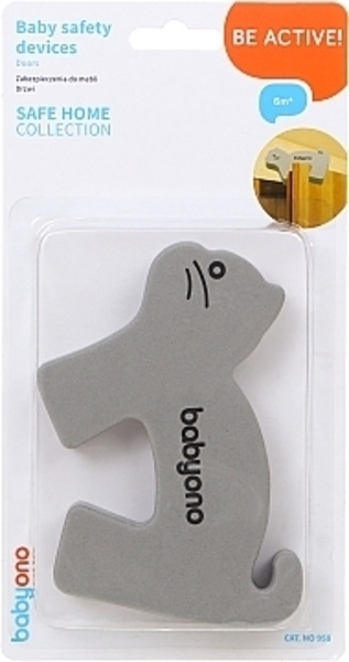 Блокада дверей "Животные", серый кот BabyOno - Pampik