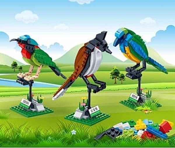 Конструктор "Птички 3в1", 408 дет. Banbao - Pampik