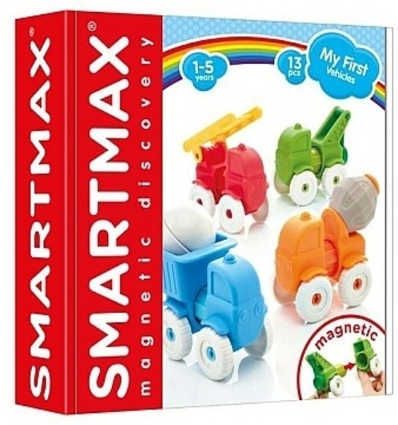 Магнитный конструктор "Мои первые машинки" SmartMax - Pampik