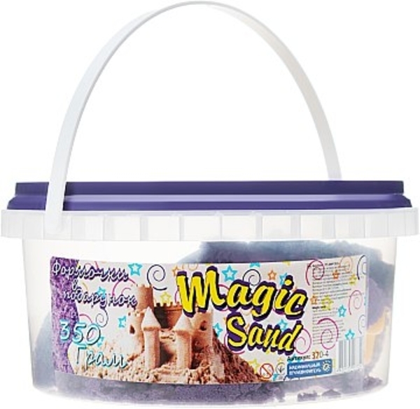 Кинетический песок "Magic sand", 350 грамм, фиолетовый Strateg - Pampik