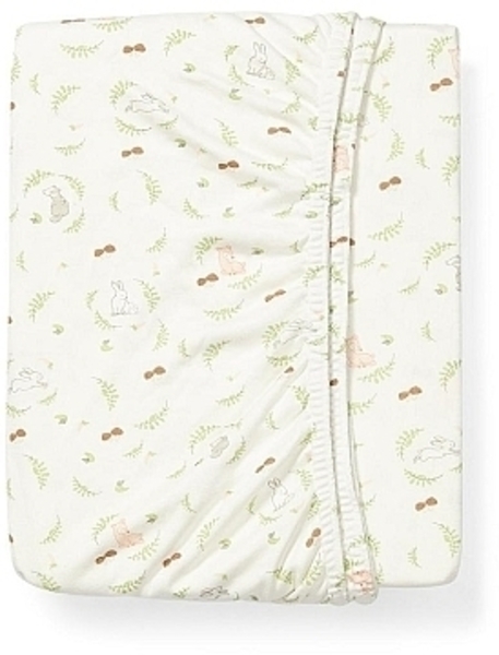 Бамбуковая простыня для кроватки "Лесные зверьки", 60х120см. BabyOno - Pampik