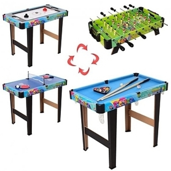 Настольная игра 4 в 1, хоккей, бильярд, теннис, футбол Shantou - Pampik