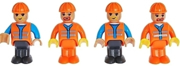 Конструктор "Поезд DPK32 с рельсами", желто-черный ZIPP Toys - Pampik - 15