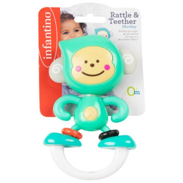 Прорізувач-брязкальце Infantino Мавпочка (316614I) - Pampik