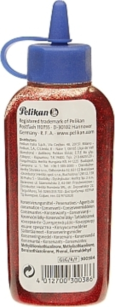Клей с блестками "Glitter Glue Red", 60 мл, красный Pelikan - Pampik - 2