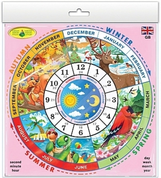 Настольная игра "Изучаем время на английском" Киевская фабрика игрушек Энергия плюс - Pampik