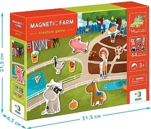 Пазлы магнитные "Магнитная ферма", 30 эл. Dodo - Pampik