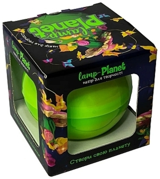 Набор для творчества "Lamp-planet", зелёный (укр) Strateg, укр - Pampik