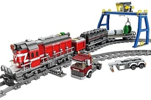 Конструктор "Поезд DF5 1391 с рельсами", красный ZIPP Toys - Pampik