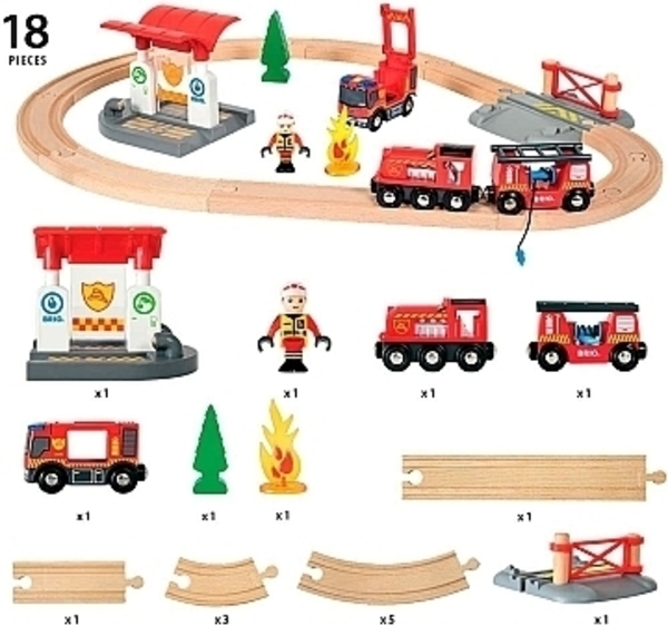 Дитяча залізниця Brio Пожежна станція - Pampik - 3