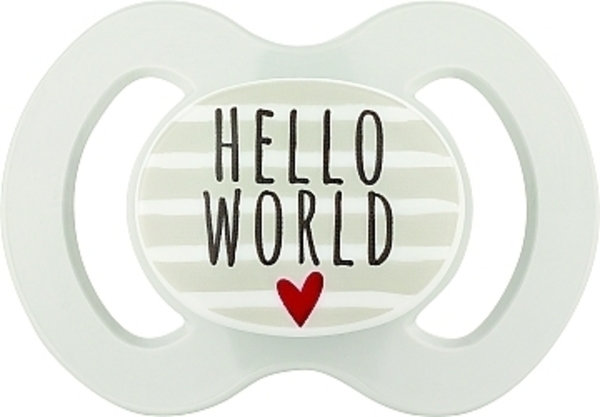 Пустышка силиконовая Baby-Nova симметричная, р.1, серый, 2 шт. (3962015) - Pampik