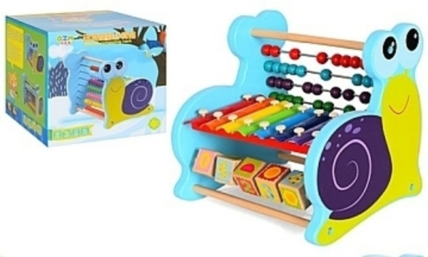Деревяная игрушка "Ксилофон", улитка Shantou - Pampik