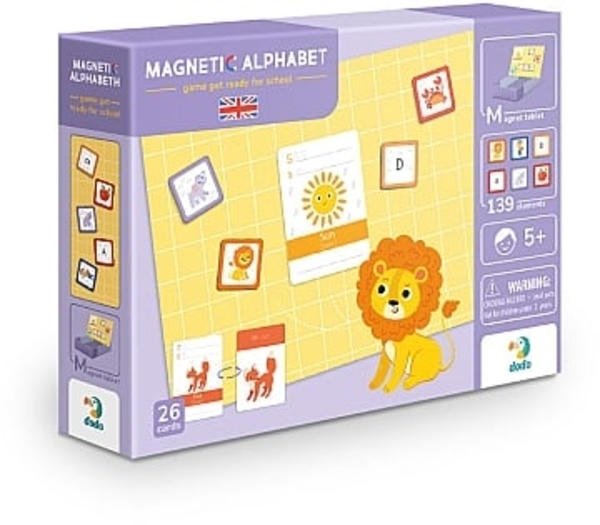 Магнітна абетка Dodo Англійський магнітний алфавіт, англ. (200214) - Pampik