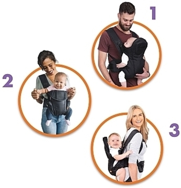 Рюкзак-переноска Dreambaby Manhattan, чорний (G296) - Pampik - 2