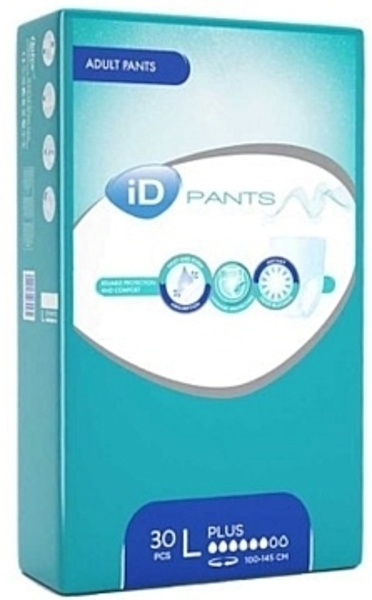 Подгузники-трусы для взрослых Pants Plus, размер L, 30 шт. ID Expert - Pampik