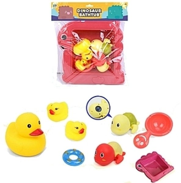 Игровой набор для купания "Dinosaur Bathtub", розовый Shantou - Pampik