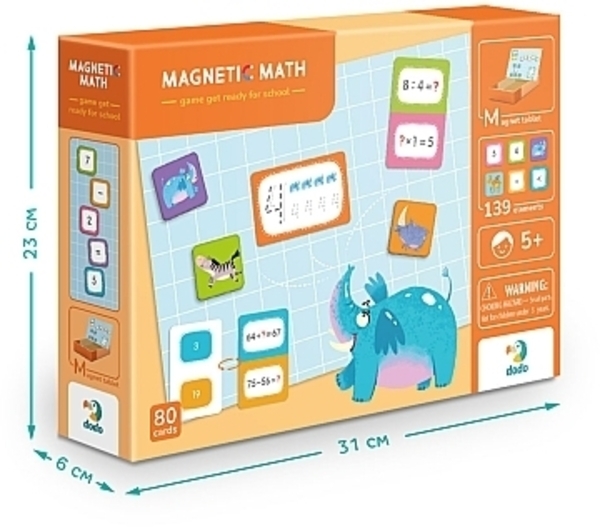 Магниты "Математика", 140 єлементов Dodo - Pampik - 3