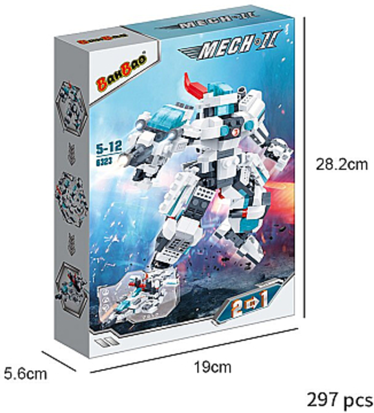 Конструктор-трансформер "Mech 2", звездный полицейский, 297 деталей Banbao - Pampik - 3