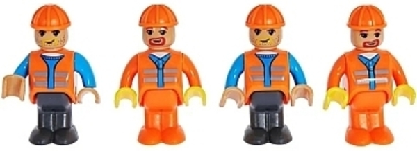 Конструктор "Поезд DPK32 с рельсами", желто-черный ZIPP Toys - Pampik - 5