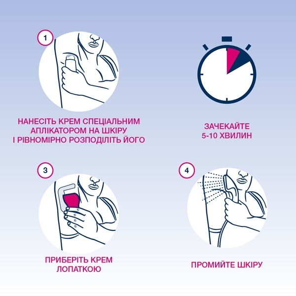 Крем для депіляції Veet для чутливої ​​шкіри з аплікатором, 100 мл - Pampik - 3