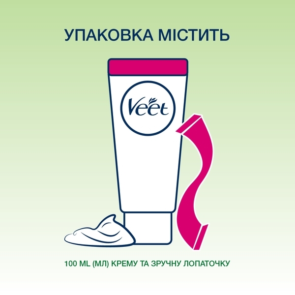 Крем для депіляції Veet з олією виноградних кісточок серії Naturals, для чутливої ​​шкіри, 100 мл - Pampik - 7