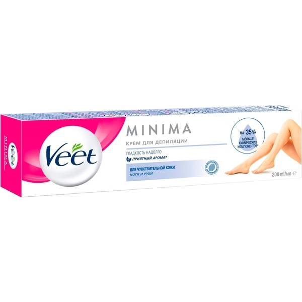 Крем для депіляції Veet Minima для чутливої ​​шкіри, 200 мл - Pampik - 2