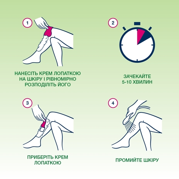 Крем для депіляції Veet з олією виноградних кісточок серії Naturals, для чутливої ​​шкіри, 100 мл - Pampik - 5