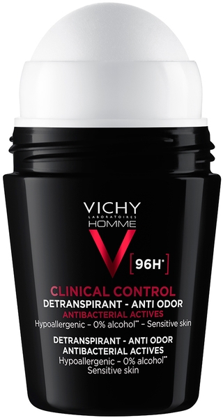 Кульковий антиперспірант для чоловіків Vichy Deo Clinical Control, 96 годин захисту проти надмірного потовиділення та запаху, 50 мл - Pampik - 2