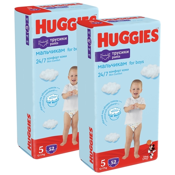 Підгузки-трусики для хлопчиків Huggies Pant 5 (12-17 кг) M-Pack +, 104 шт. - Pampik - 2