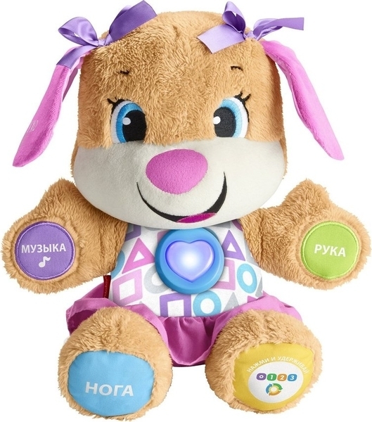 Розвиваюча іграшка Fisher-Price Сестричка розумного цуценя з технологією Smart Stages, російська (FPP81) - Pampik