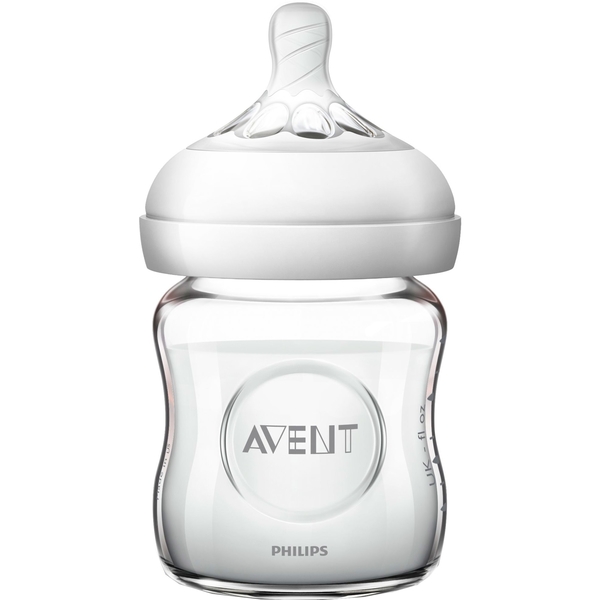 Пляшка для годування Philips Avent Natural, скляна, 120 мл (SCF051/17) - Pampik